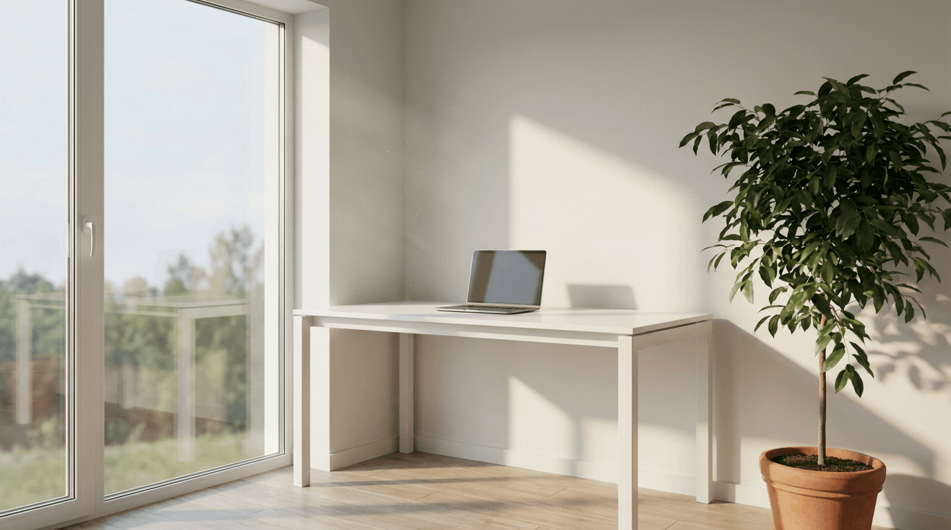Florida deed document on a bright desk near a window